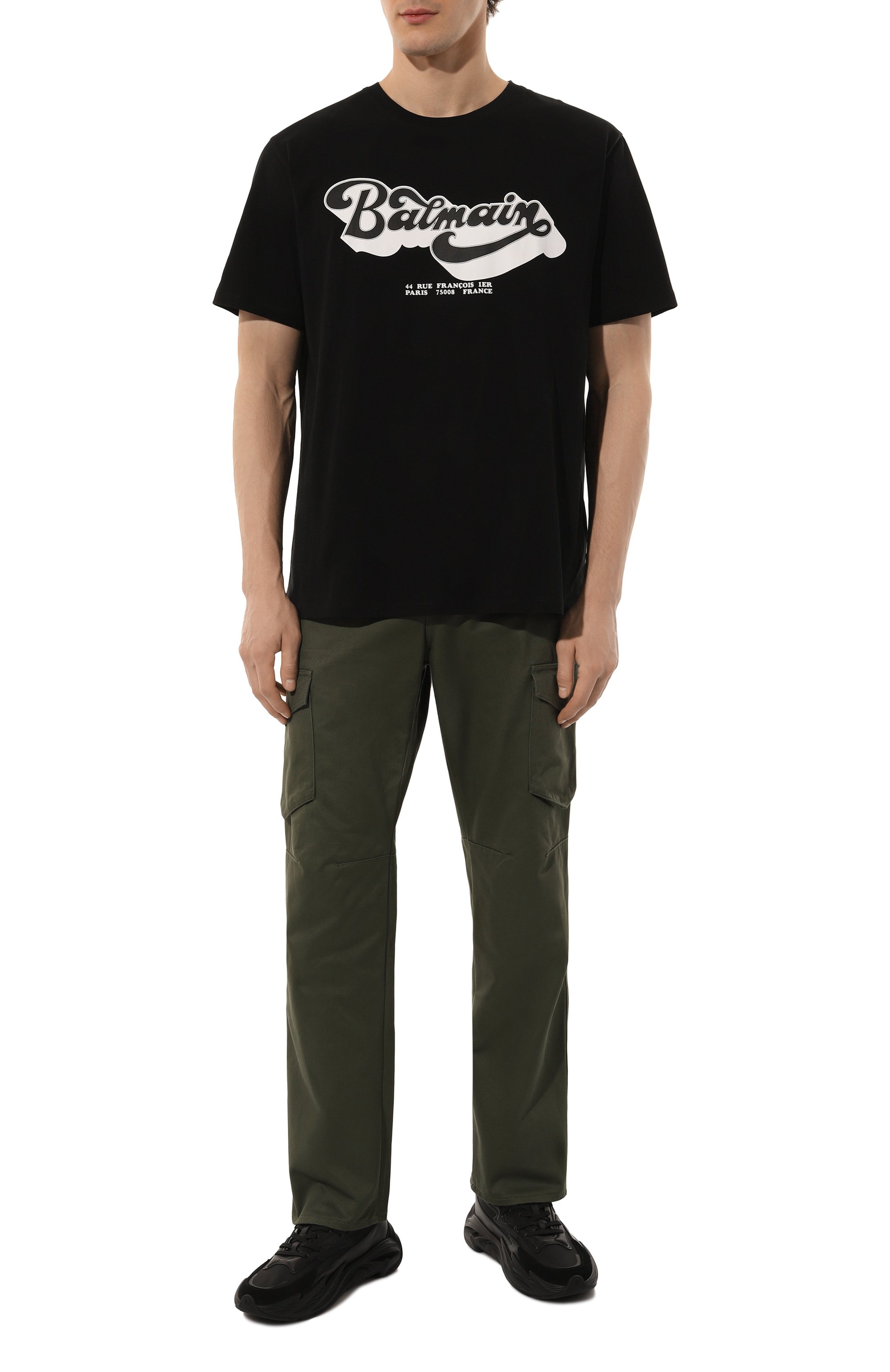 Хлопковая футболка BALMAIN, арт. BH1EG010/BC44, фото 2