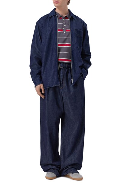 Джинсовая рубашка DRIES VAN NOTEN темно-синего цвета по цене 67550 руб., арт. 020775/3385, фото 2 Джинсовая рубашка DRIES VAN NOTEN, арт. 020775/3385, фото 2