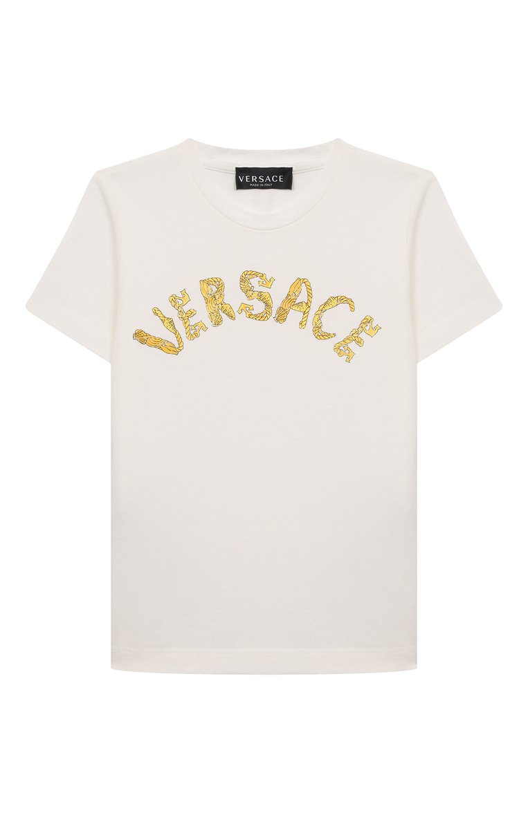 Хлопковая ф�утболка VERSACE, арт. 1000239/1A08116/4A-6A, фото 1