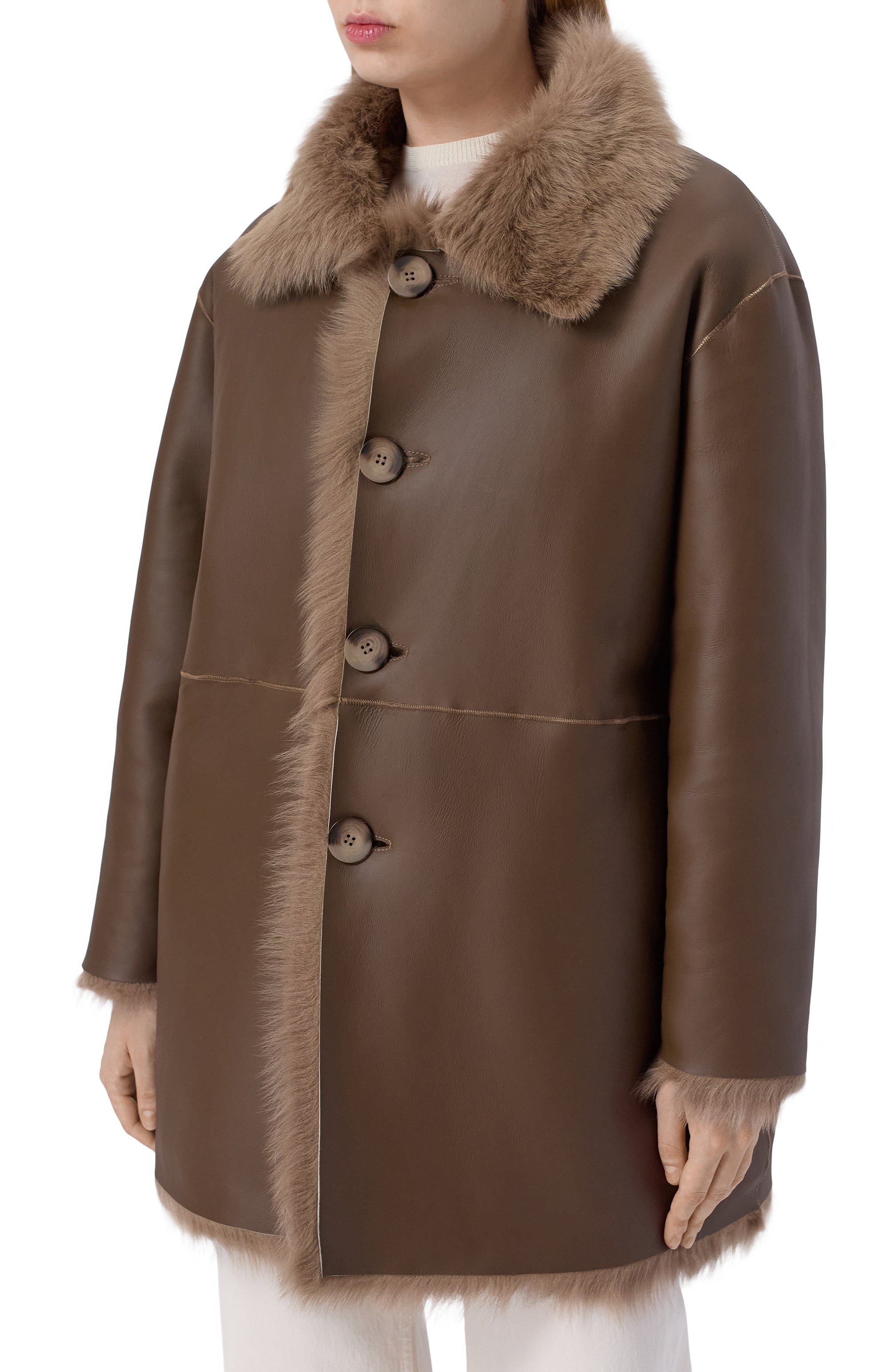 Двусторонняя дубленка из овчины CHAUD STUDIO, арт. TOSCANA24, фото 6