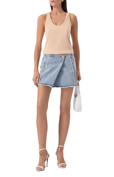 Майка из лиоцелла и хлопка BALMAIN, арт. EF0EB060/JK58, фото 2