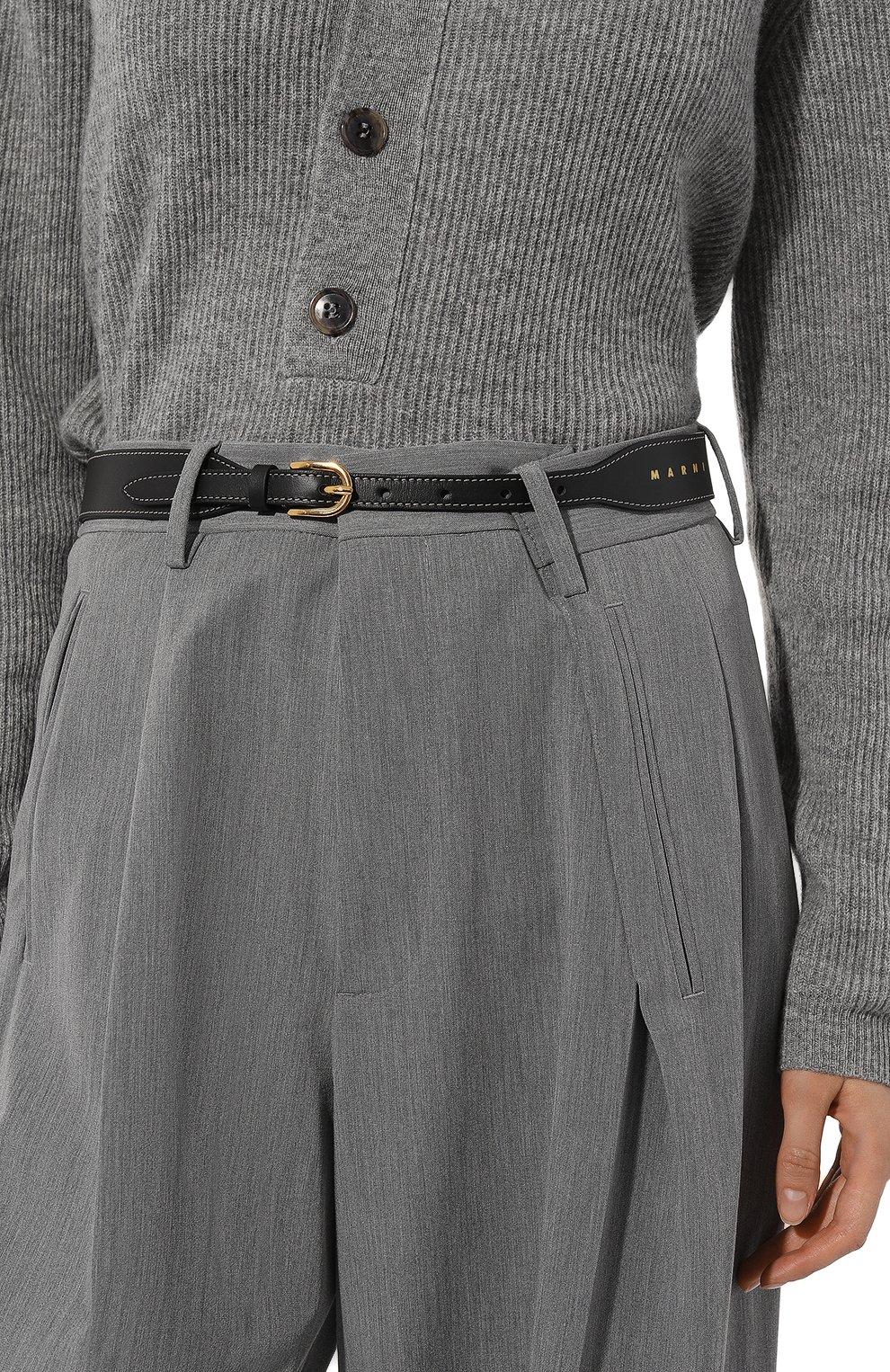 Кожаный ремень MARNI, арт. CNM00111U0/LV589, фото 2