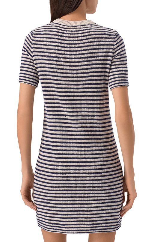 Платье из хлопка и вискозы Zadig and Voltaire KWDR01189 Синий  KWDR01189 Фото 4