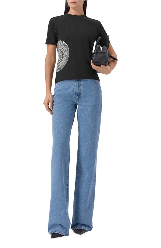 Хлопковая футболка Jean Paul Gaultier 25/04-W-T0376/J002 Чёрный  25/04-W-T0376/J002 Фото 2