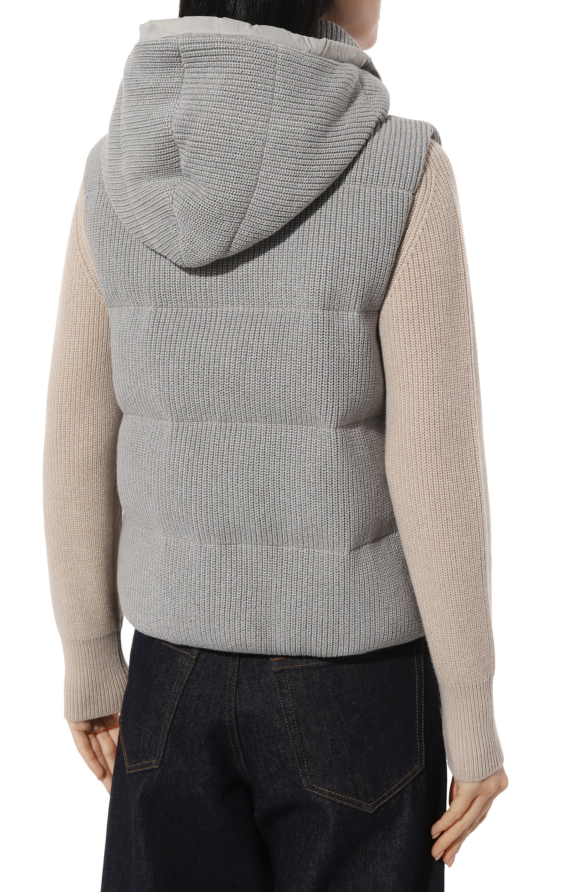 Пуховый жилет BRUNELLO CUCINELLI, арт. M0DVT2142, фото 4