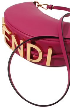 Женская сумка fendigraphy mini FENDI фуксия цвета, арт. 8BS081/A5DY | Фото 3 (Материал: Натуральная кожа; Размер: mini)