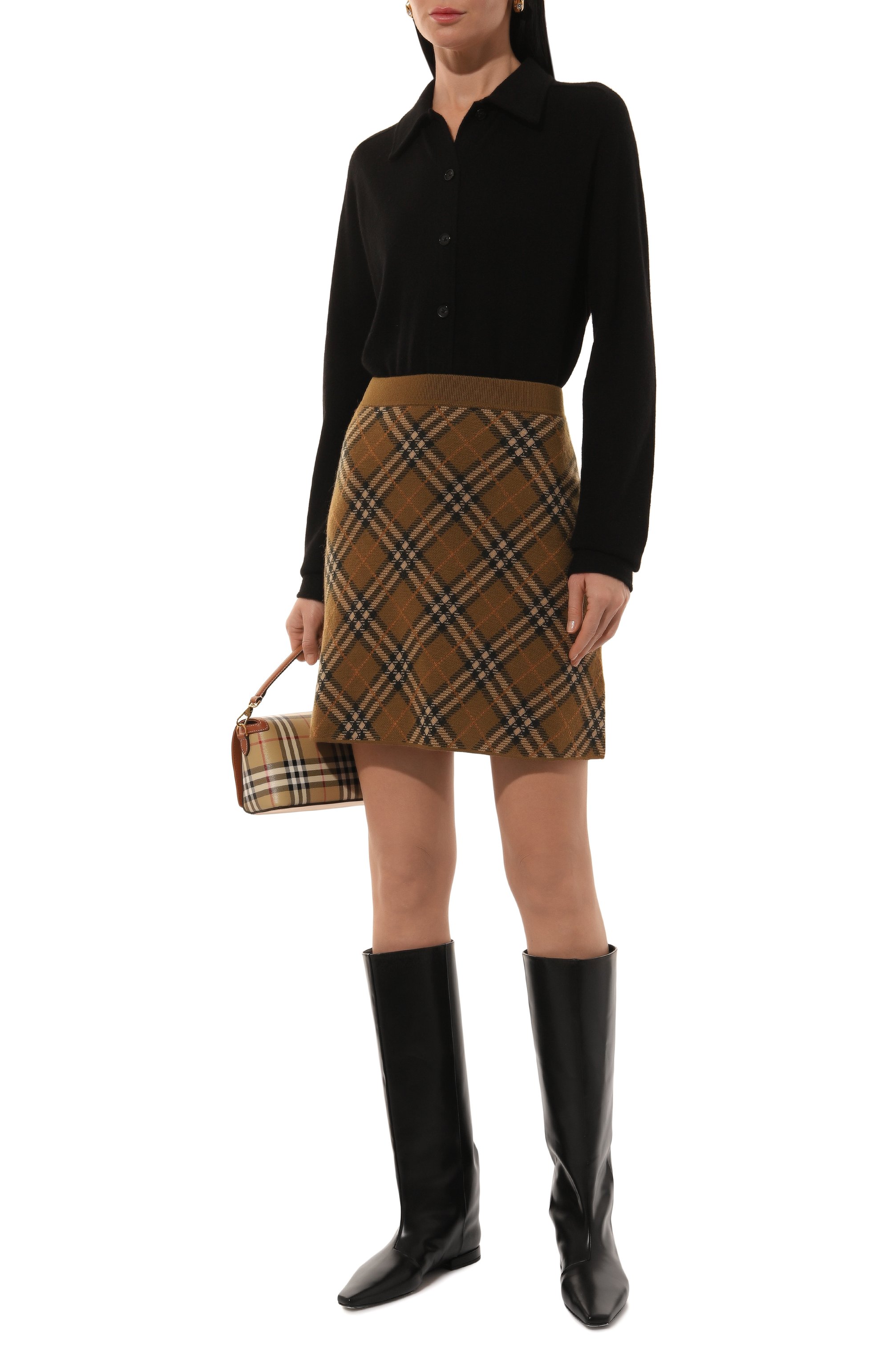 Шерстяная юбка BURBERRY, арт. 8098671, фото 2