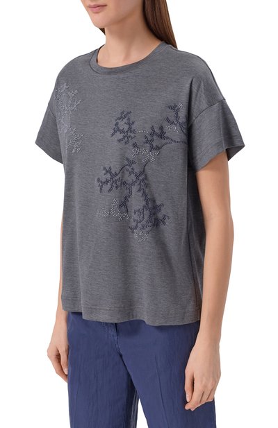 Футболка из шелка и хлопка GIORGIO ARMANI, арт. GW003315/AF25467, фото 3