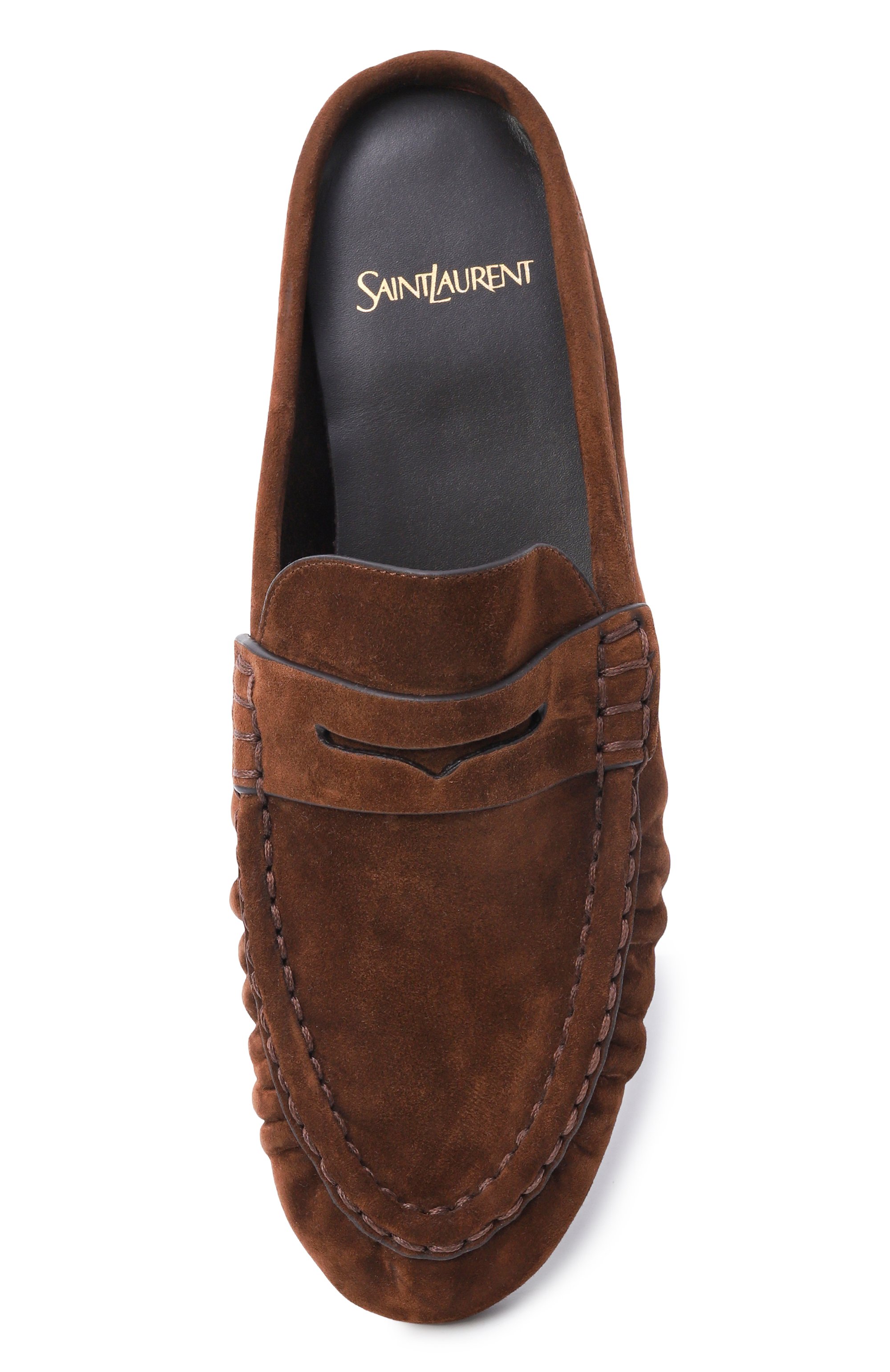 Замшевые сабо SAINT LAURENT, арт. 852392/27DTT, фото 6