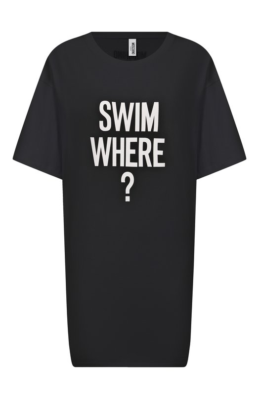 Хлопковая футболка Moschino A0702/9412 Чёрный A0702/9412