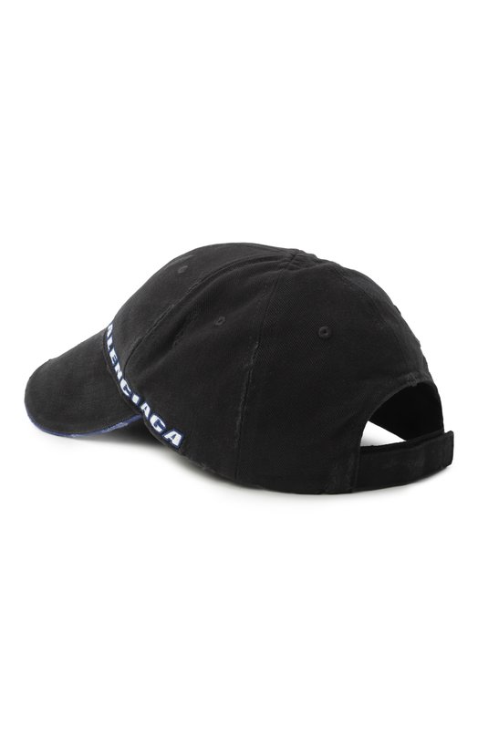 Хлопковая бейсболка Balenciaga 854036/410B2 Чёрный  854036/410B2 Фото 2