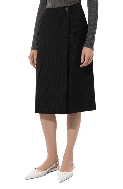 Шерстяная юбка PRADA, арт. P122T-1ZMM-F0002-212, фото 3