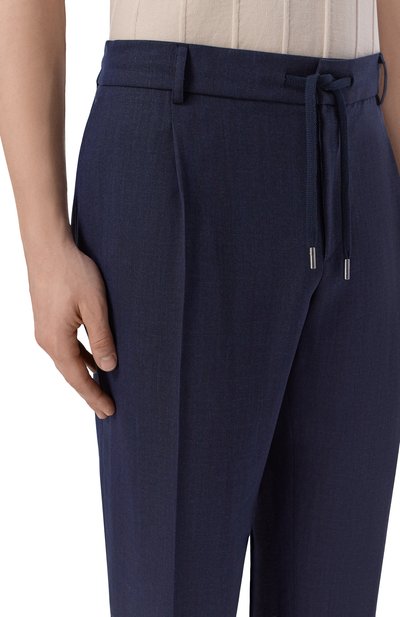 Брюки из шерсти и шелка CAPOBIANCO, арт. 20M807.LR00., фото 5