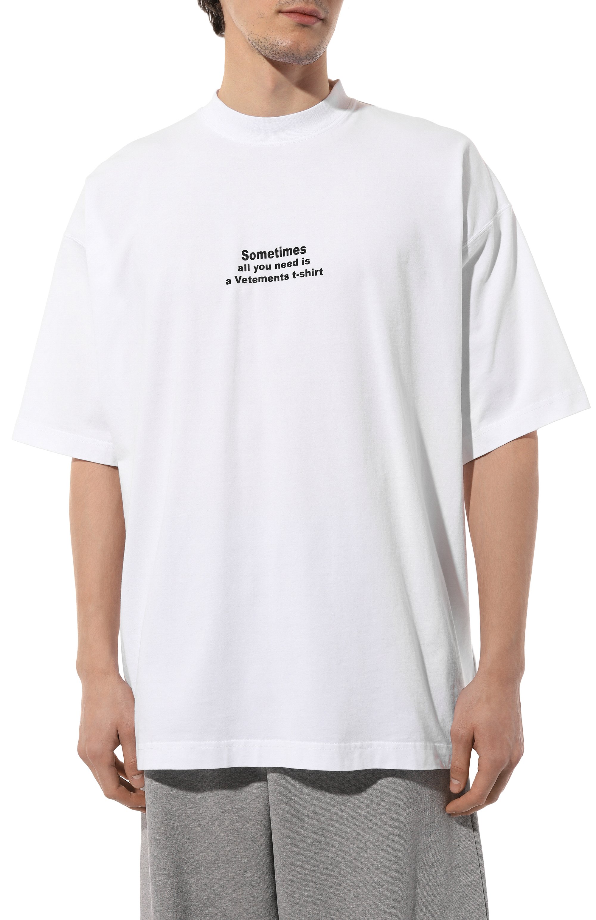 Хлопковая футболка VETEMENTS, арт. UA66TR690W, фото 6