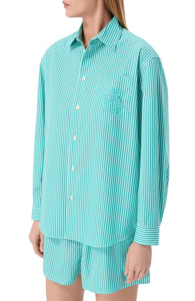 Хлопковая рубашка SPORTY AND RICH, арт. SI006712243GR62, фото 3