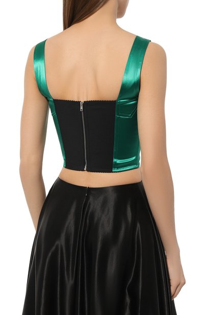 Атласный топ DOLCE & GABBANA, арт. F7W98T/GDCDC, фото 4