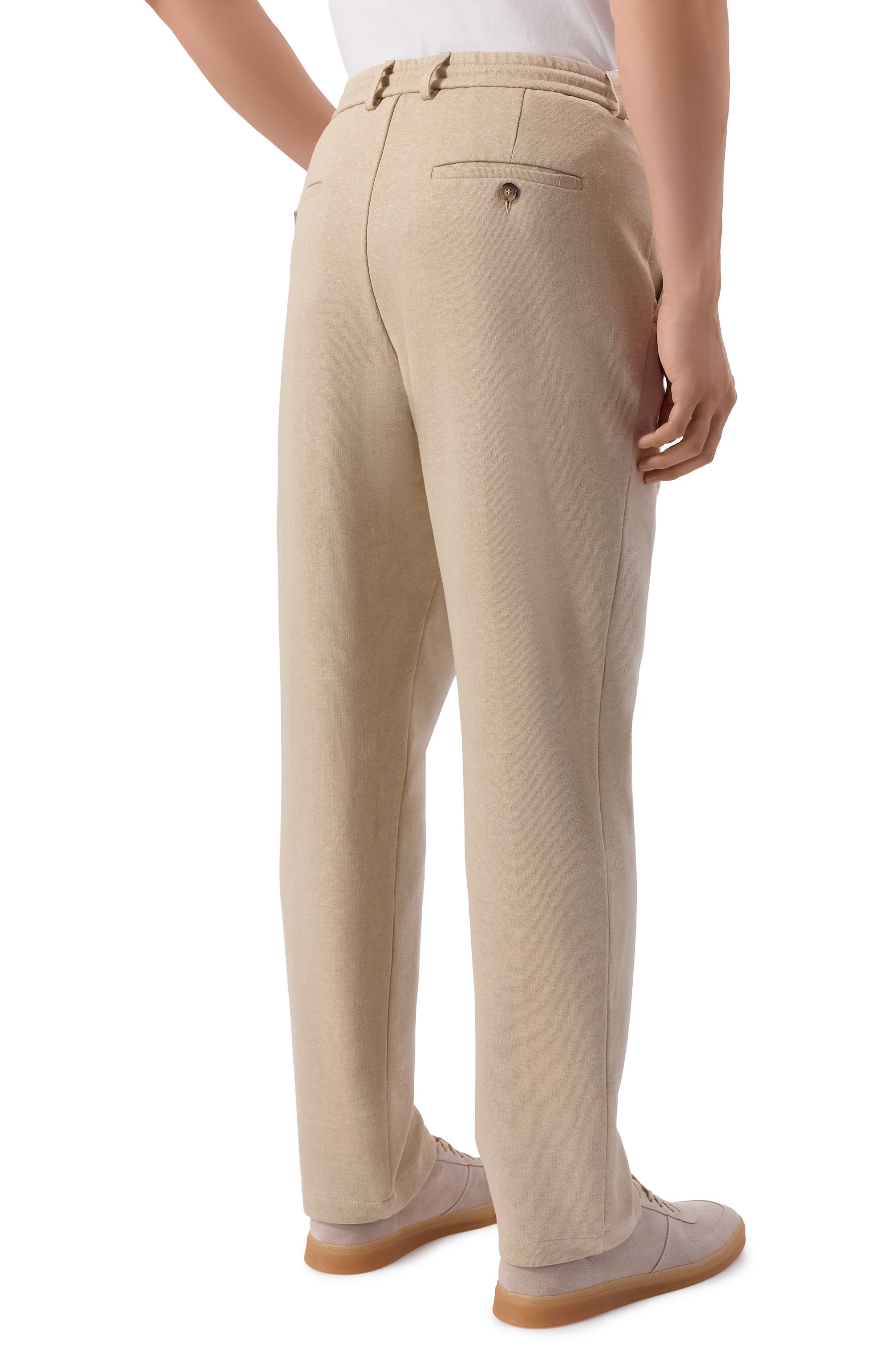 Брюки из хлопка и льна PAUL&SHARK, арт. 26414086, фото 4