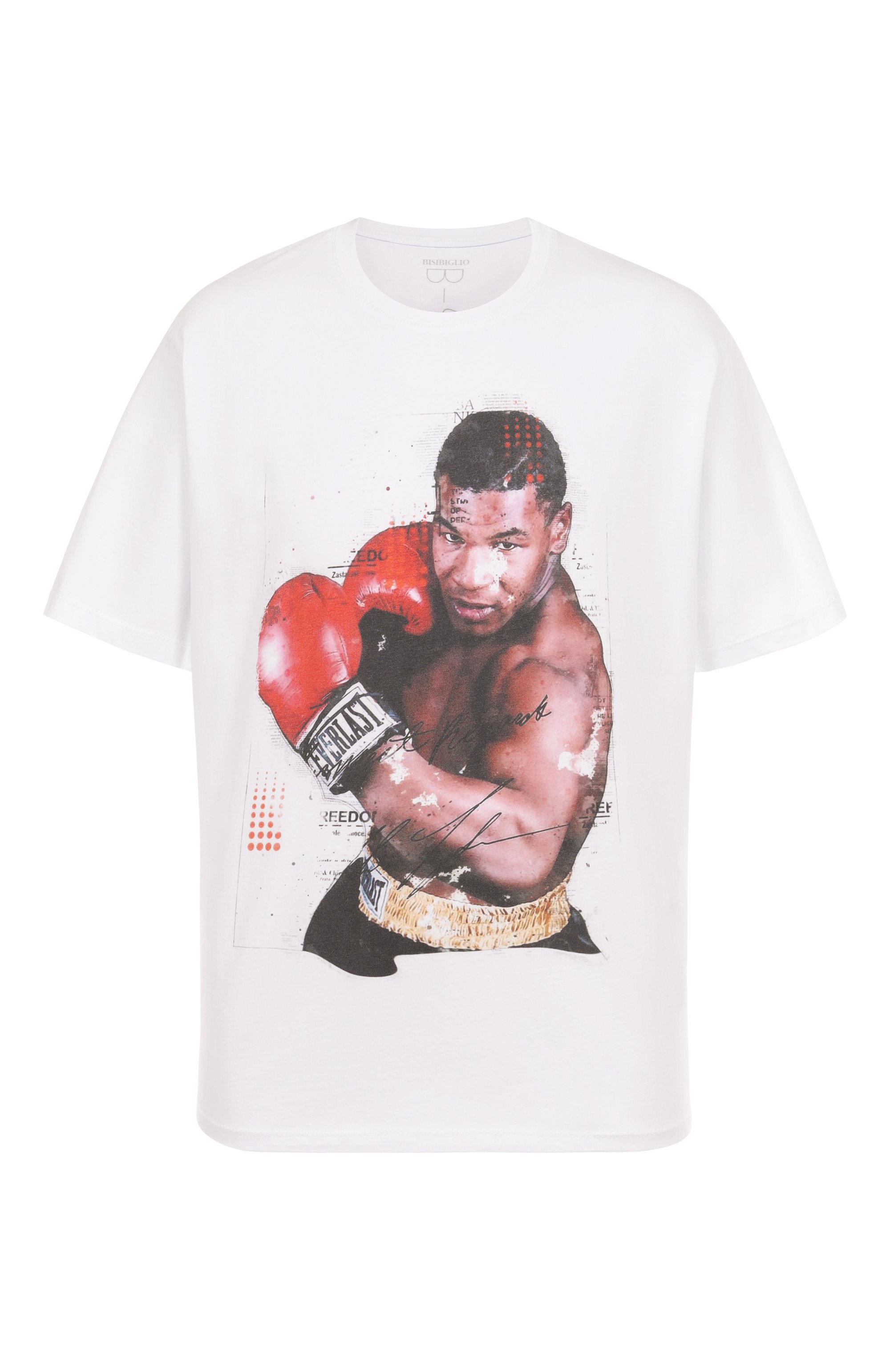 Хлопковая футболка BISIBIGLIO, арт. RED GL0V SIGN, фото 1