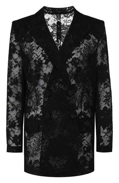 Жакет из смеси хлопка и вискозы GIVENCHY черного цвета по цене 215000 руб., арт. BW30B0208A, фото 1 Жакет из смеси хлопка и вискозы GIVENCHY, арт. BW30B0208A, фото 1