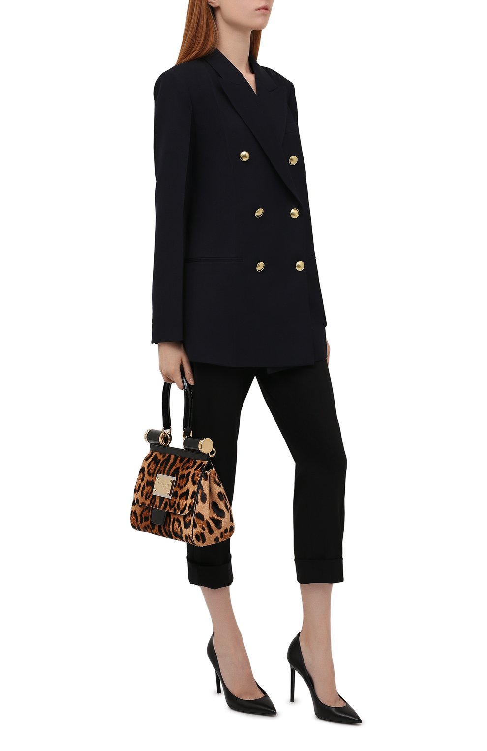 Брюки из шерсти и шелка DOLCE & GABBANA, арт. FTB72T/FUBAJ, фото 2