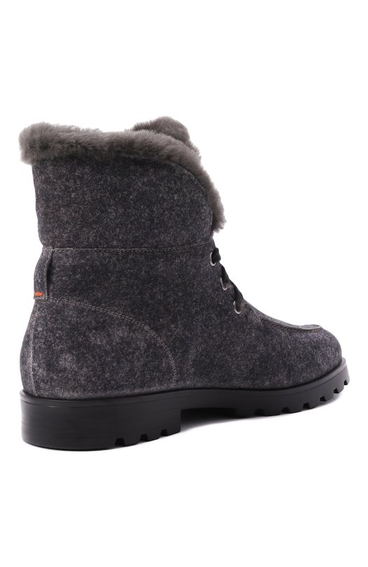 Замшевые ботинки Santoni WTDG71048SMRAHFR Серый  WTDG71048SMRAHFR Фото 5