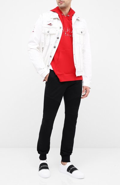 Хлопковое худи BALMAIN, арт. UH13642/I364, фото 2