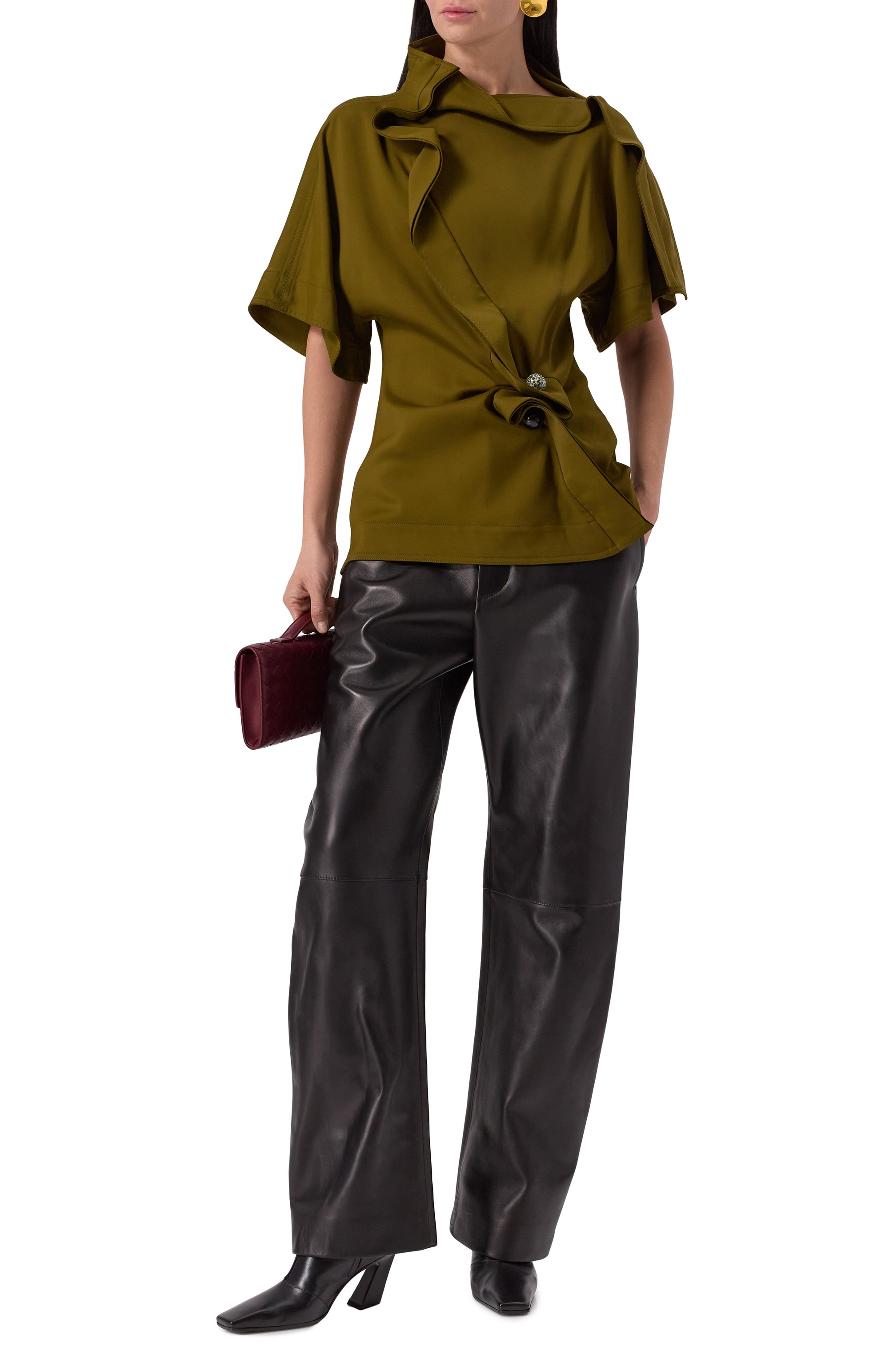 Кожаные ботильоны lewis BOTTEGA VENETA, арт. 806734 V4Q50, фото 2