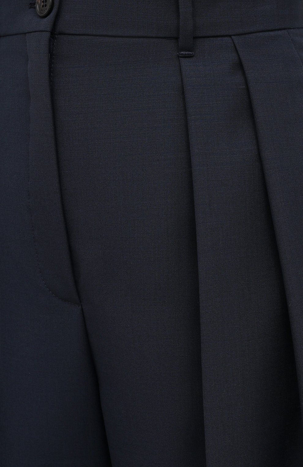 Шерстяные брюки LANVIN темно-синего цвета по цене 83900 руб., арт. RW-TR526U-4657-H20, фото 5 Шерстяные брюки LANVIN, арт. RW-TR526U-4657-H20, фото 5
