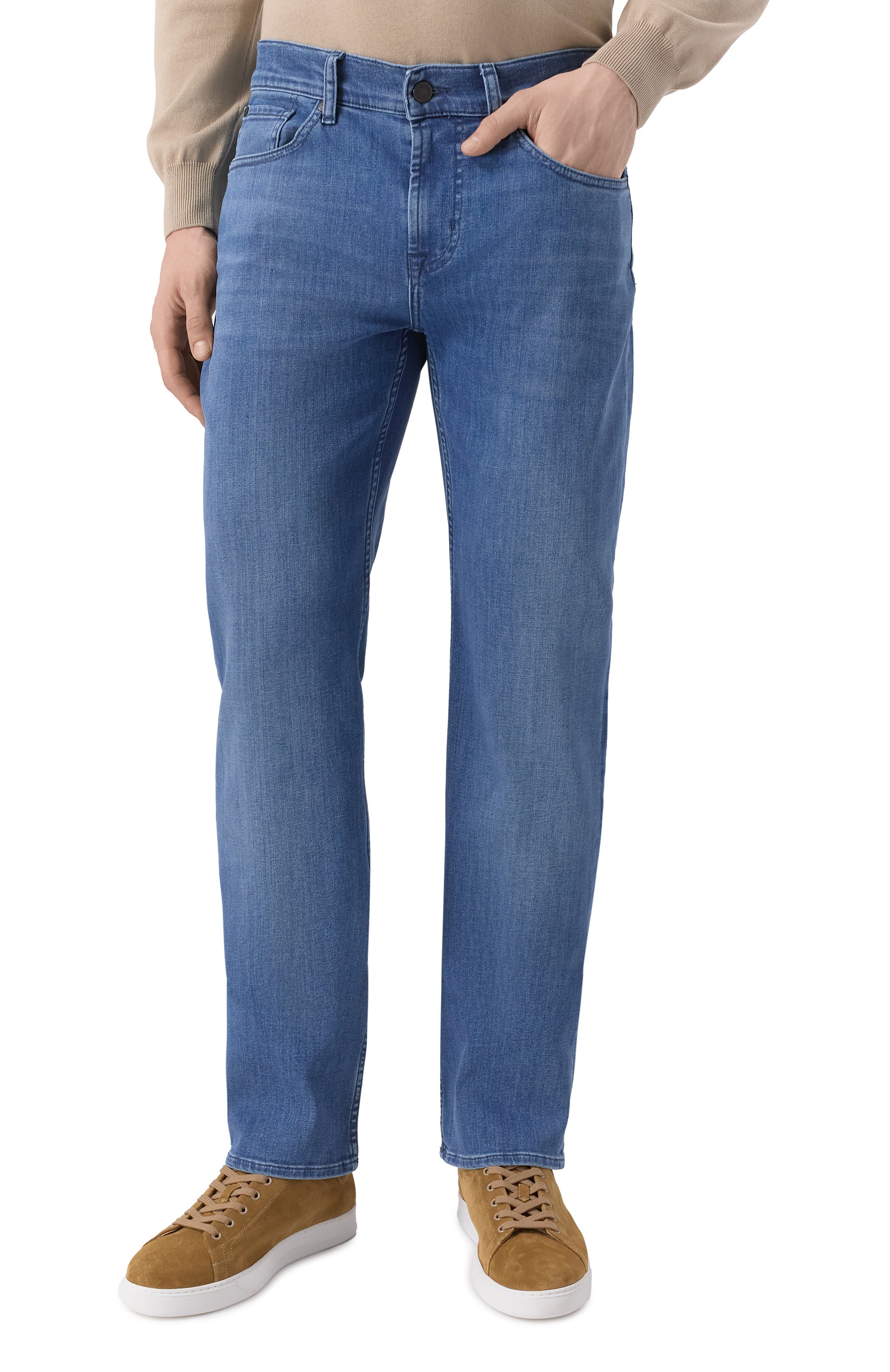 Джинсы standard 7 FOR ALL MANKIND синего цвета по цене 29150 руб., арт. 7T519B80XXM, фото 3 Джинсы standard 7 FOR ALL MANKIND, арт. 7T519B80XXM, фото 3