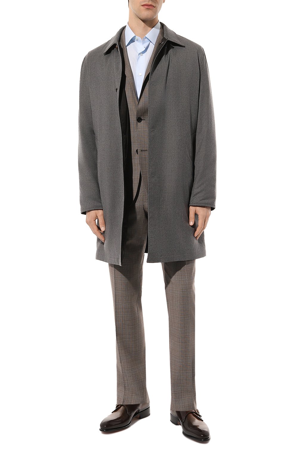 Кожаные монки carter SANTONI темно-коричневого цвета по цене 99450 руб., арт. MCCG18710MC1HSC2T50, фото 2 Кожаные монки carter SANTONI, арт. MCCG18710MC1HSC2T50, фото 2