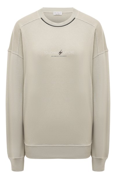 Женский хлопковый свитшот BRUNELLO CUCINELLI, арт. MD869B1386