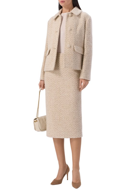 Юбка из кашемира и шелка MVST M25.1MW.S004/UBERTIN0 13784/1 Кремовый  M25.1MW.S004/UBERTIN0 13784/1 Фото 2