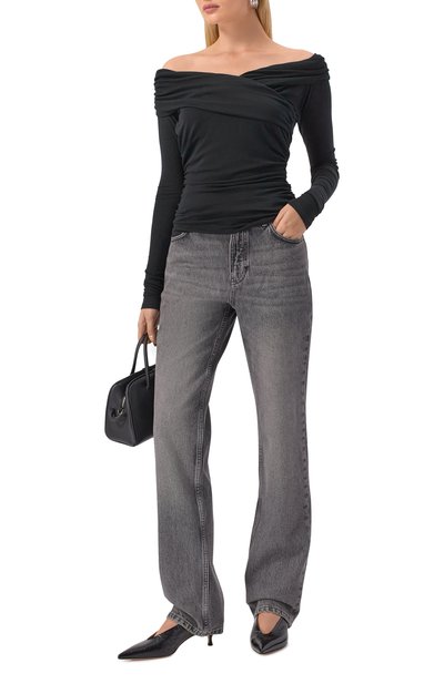 Топ из вискозы и шерсти 12 STOREEZ черного цвета по цене 9800 руб., арт. 133776, фото 2 Топ из вискозы и шерсти 12 STOREEZ, арт. 133776, фото 2