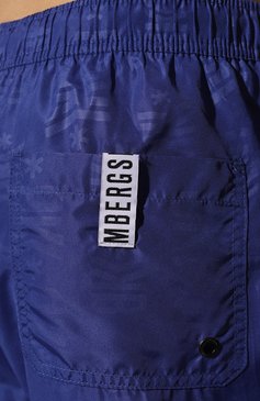 Мужские плавки-шорты DIRK BIKKEMBERGS синего цвета, арт. BKK3MBM13 | Фото 4 (Нос: Не проставлено; Материал подклада: Синтетический материал; Материал внешний: Синтетический материал; Материал сплава: Проставлено; Принт: С принтом; Мужское Кросс-КТ: плавки-шорты)
