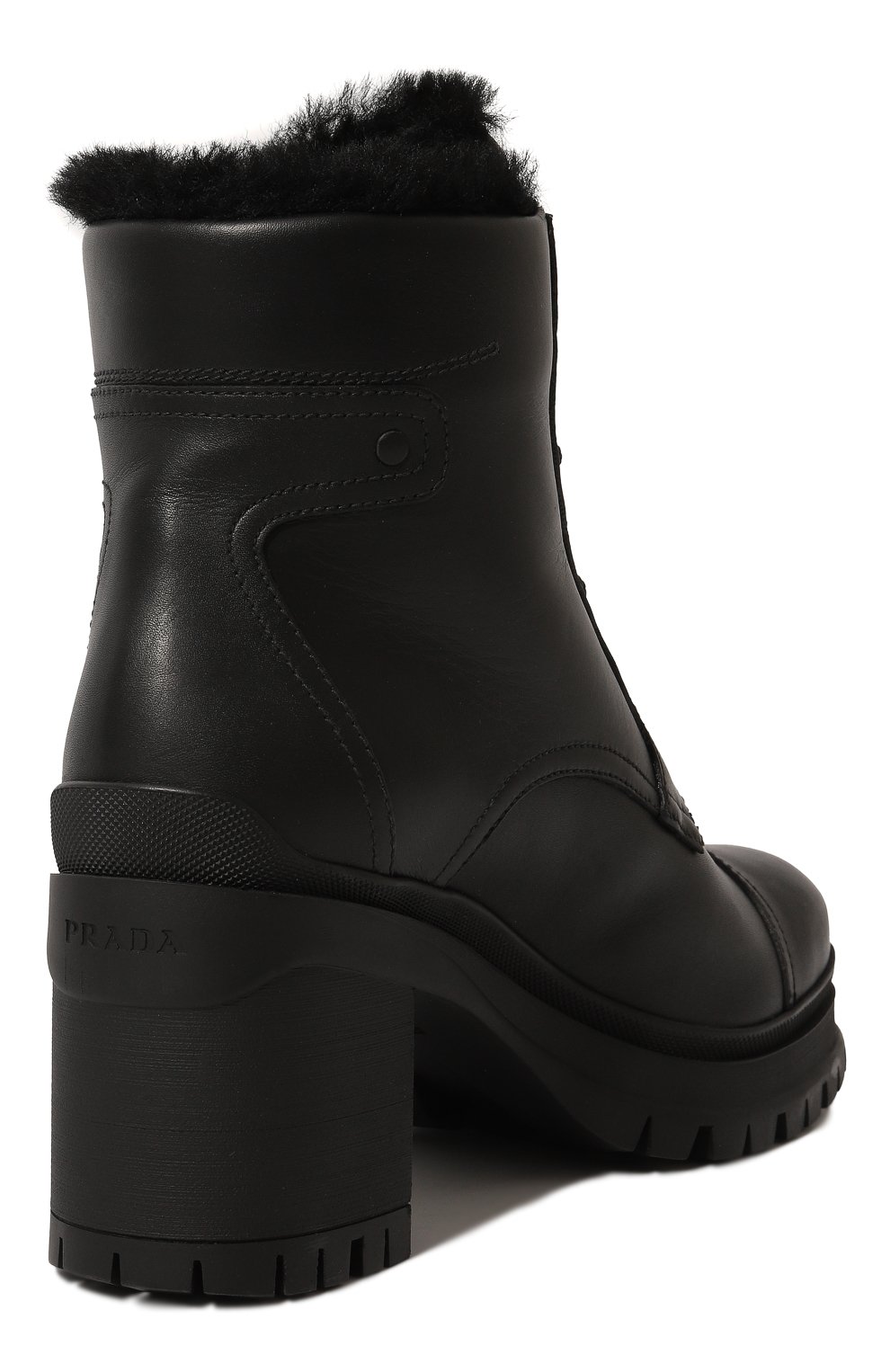 Кожаные ботинки PRADA, арт. 1T584L-3KK9-F0002, фото 5