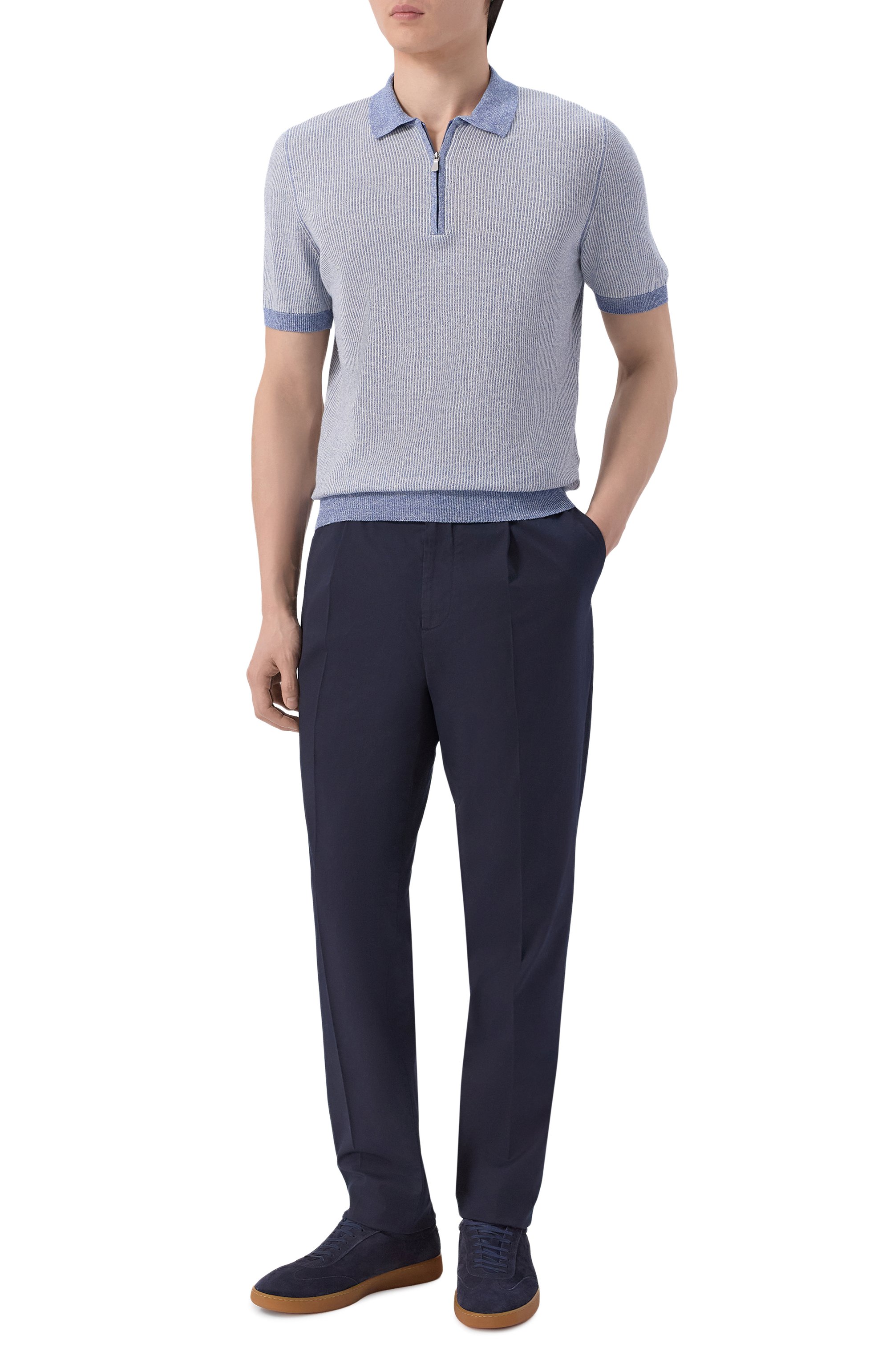 Поло изо льна и хлопка GRAN SASSO, арт. 57172/18647, фото 2