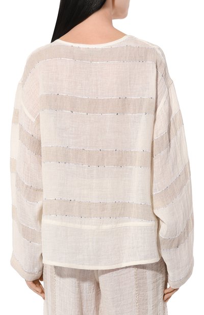 Льняная блузка MAURIZIO, арт. MZS4W08231777, фото 4