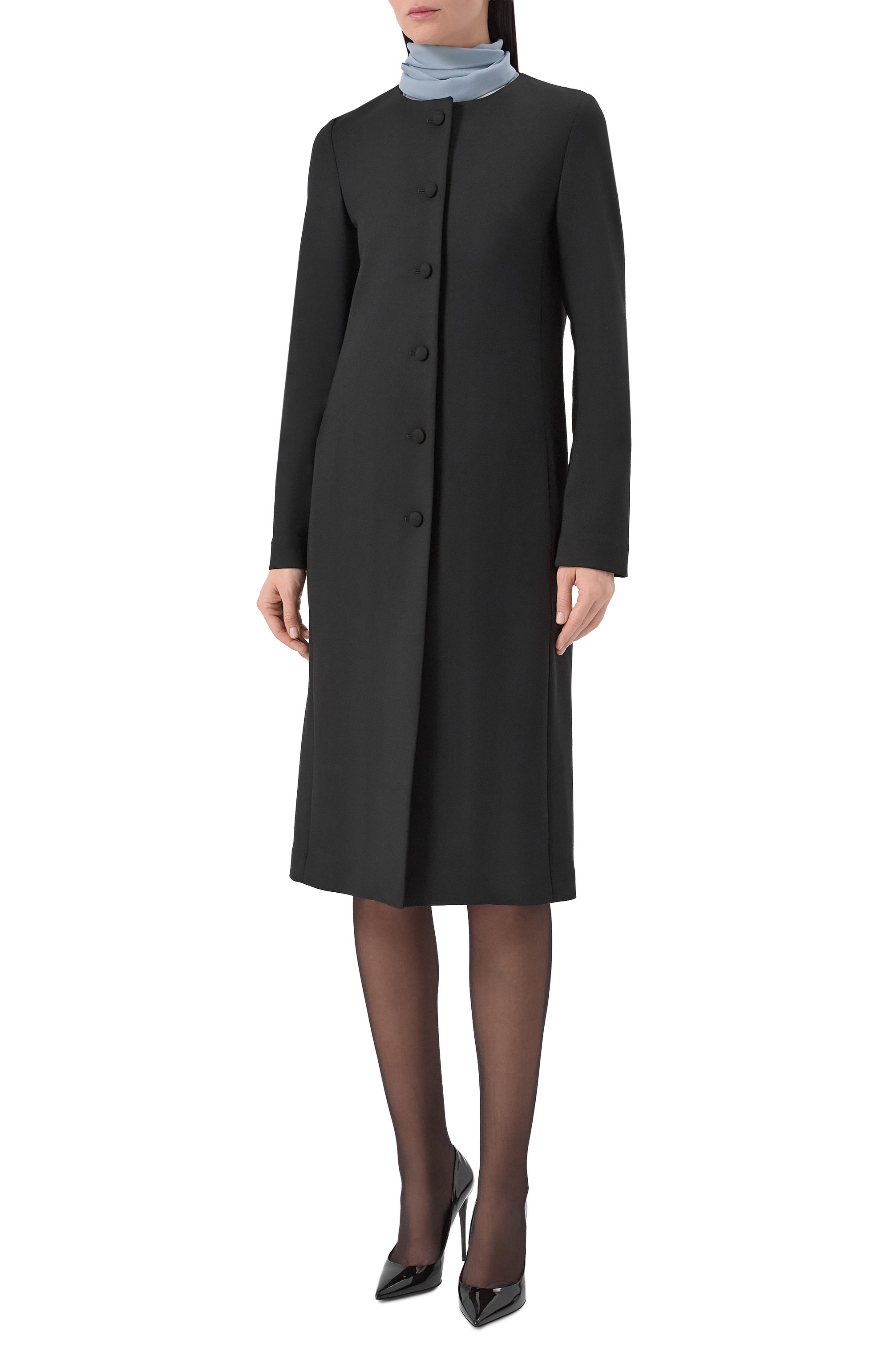 Шерстяное пальто  MVST, арт. M26.2PW.J008/F100 JERSEY BISTRETCH, фото 3