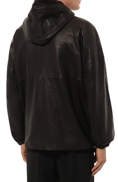 Кожаная куртка GIORGIO BRATO черного цвета по цене 159500 руб., арт. GU25F22050, фото 4 Кожаная куртка GIORGIO BRATO, арт. GU25F22050, фото 4