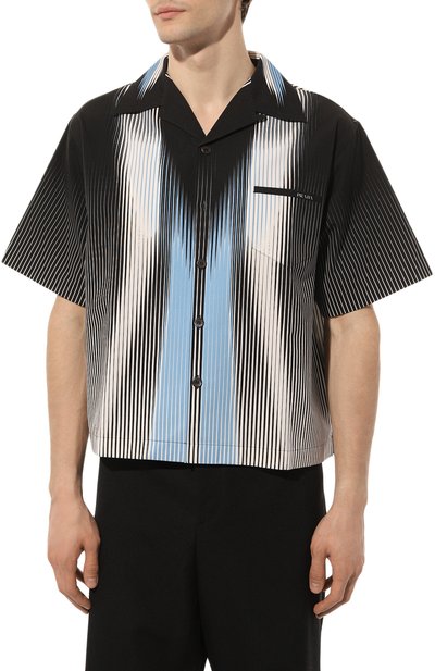 Хлопковая рубашка PRADA, арт. UCS318-1YN3-F0964-211, фото 3