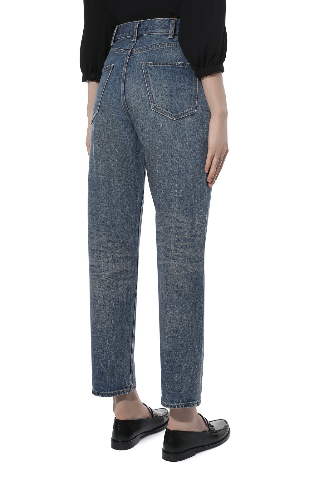Джинсы CELINE синего цвета по цене 89950 руб., арт. 2N647930F, фото 4 Джинсы CELINE, арт. 2N647930F, фото 4