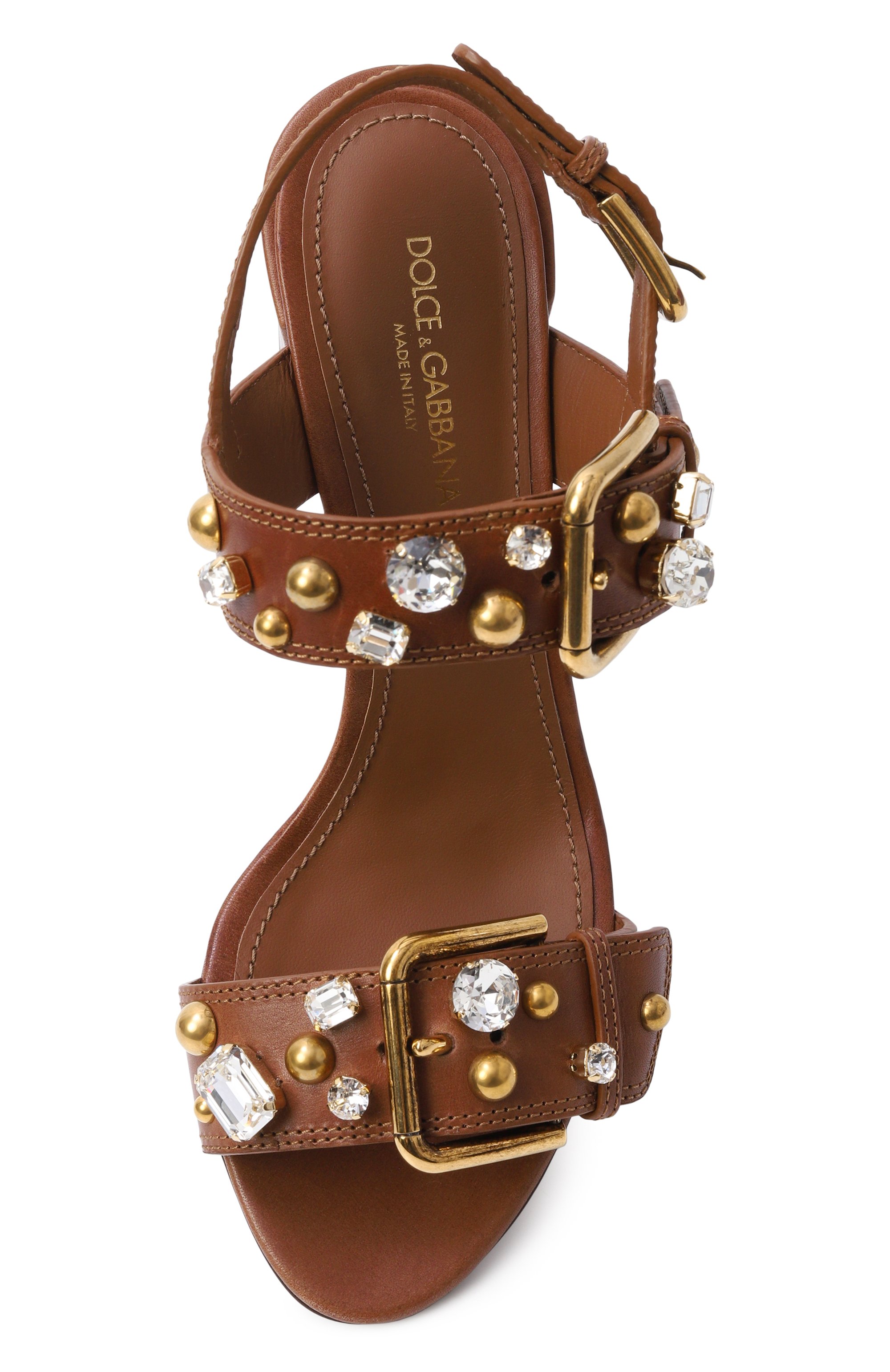 Кожаные босоножки keira 60 DOLCE & GABBANA, арт. CR1972/A6745, фото 6