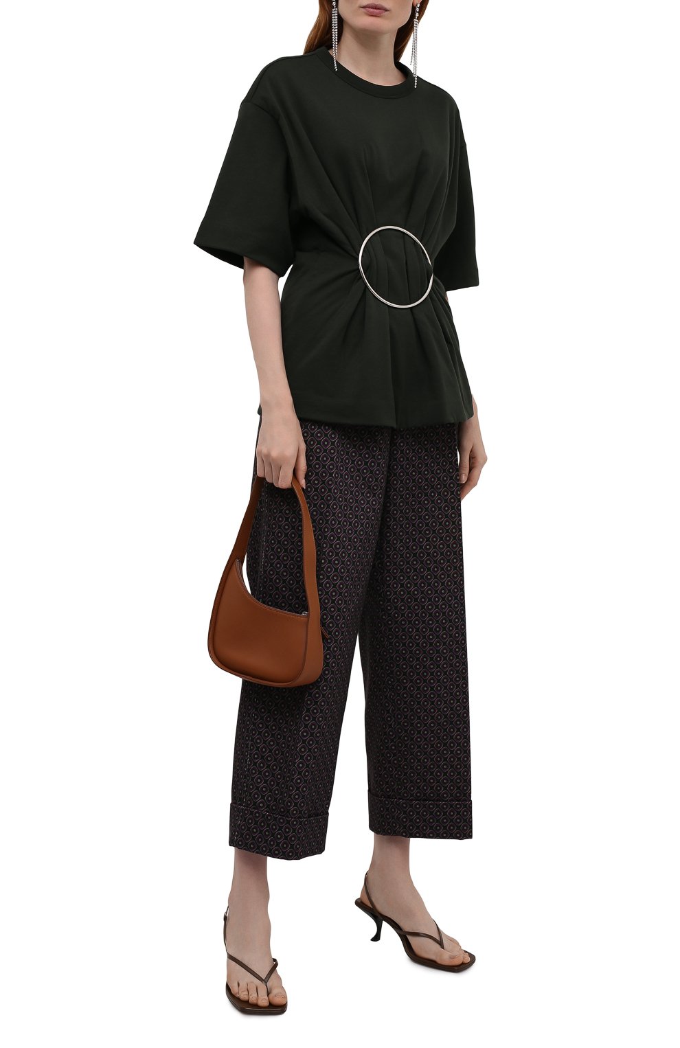 Хлопковые брюки DRIES VAN NOTEN темно-синего цвета по цене 61350 руб., арт. 212-030903-3066, фото 2 Хлопковые брюки DRIES VAN NOTEN, арт. 212-030903-3066, фото 2