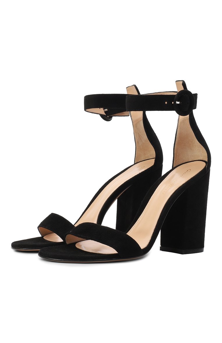 Замшевые босоножки versilia 100 GIANVITO ROSSI, арт. G60379.00RIC.CAMNER0, фото 1