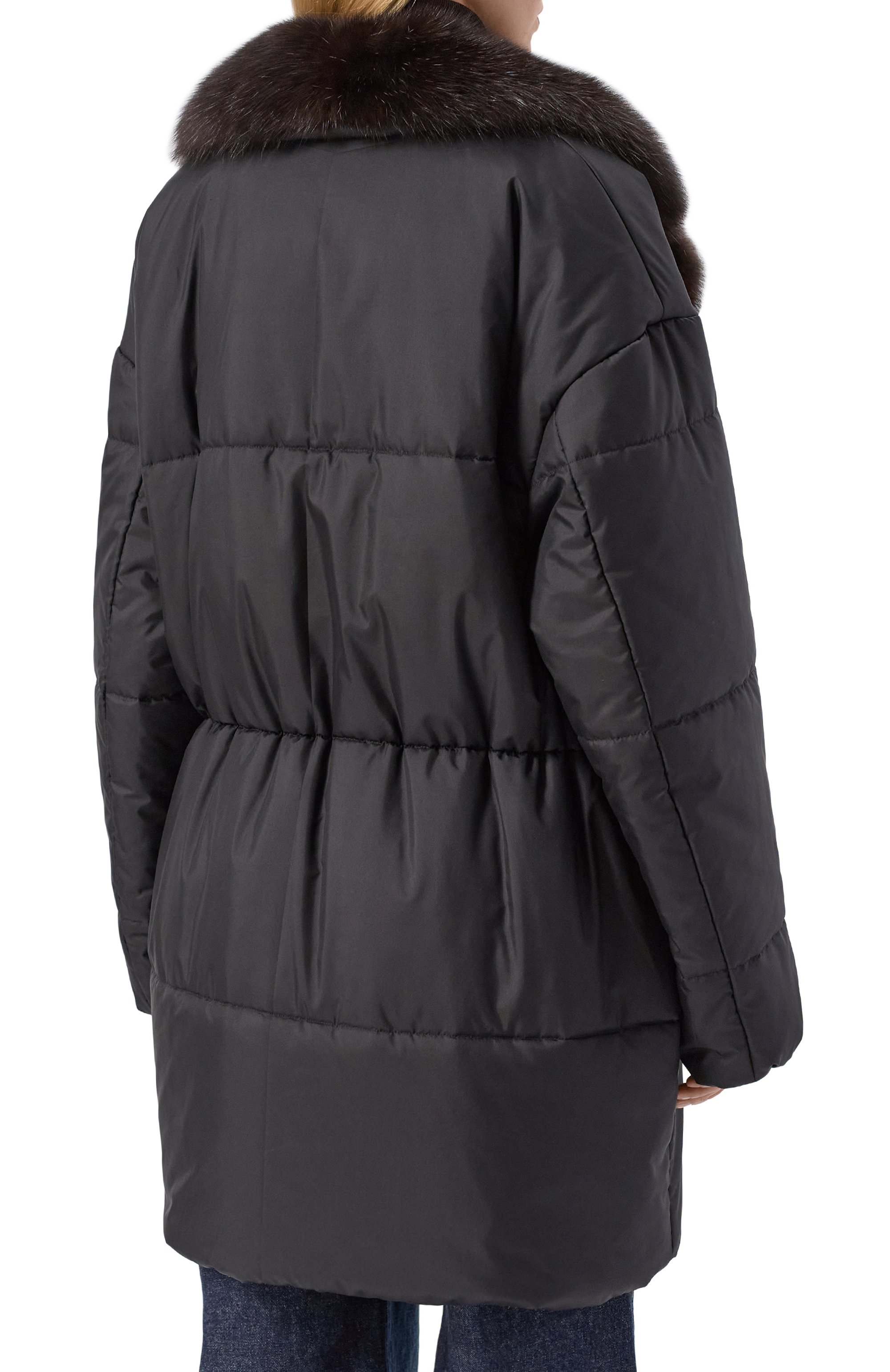 Пуховик с отделкой из соболя MVST, арт. M25.1PW.0009, фото 4