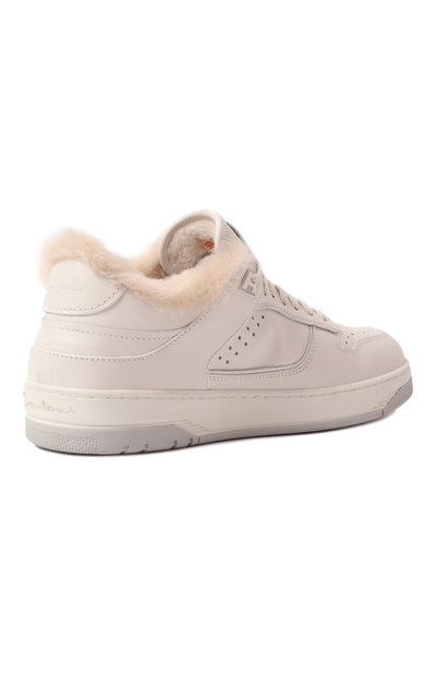 Кожаные кеды sneak air SANTONI, арт. MBSG21865BGRPXWH, фото 5