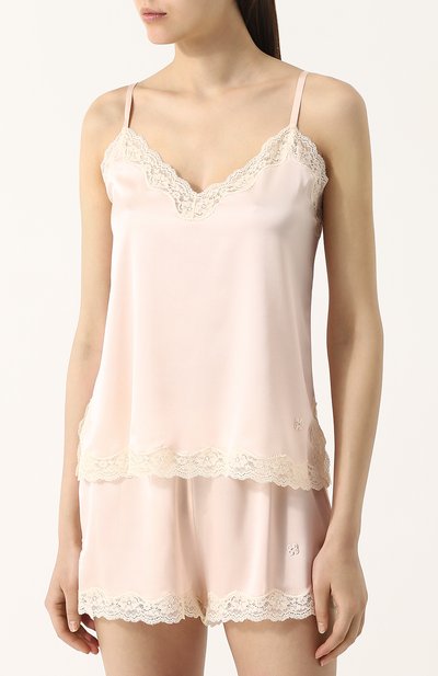 Шелковый топ с кружевной отделкой VANNINA VESPERINI, арт. VVPE18-40, фото 3