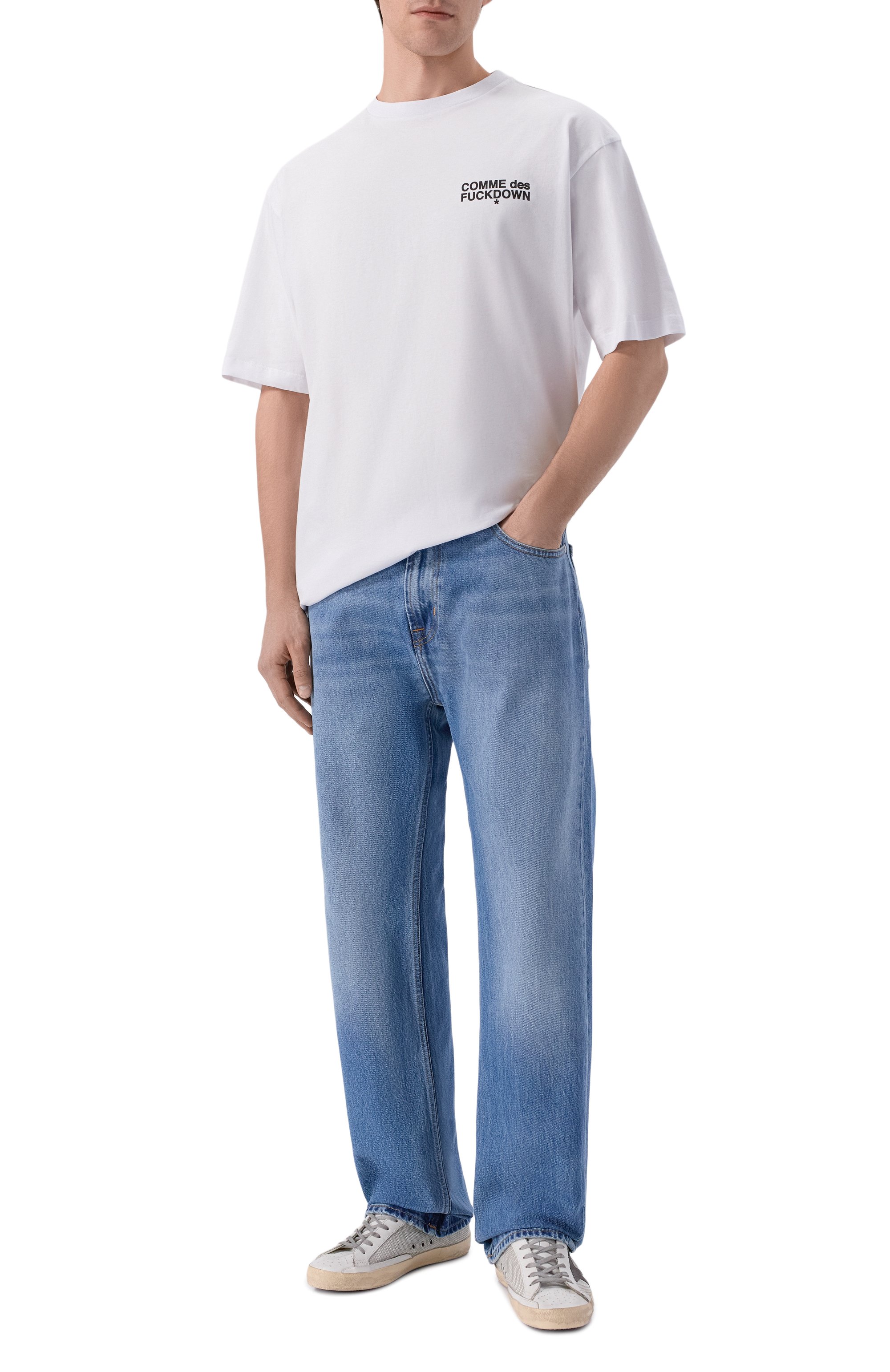 Хлопковая футболка COMME DES FUCKDOWN, арт. CFABM01968, фото 2
