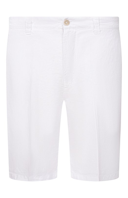 Льняные шорты 120% Lino 33ALIM2137/0253/000 Белый 33ALIM2137/0253/000
