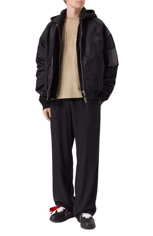 Хлопковая футболка Off-White 0MAA120F25JER000 Зелёный  0MAA120F25JER000 Фото 2